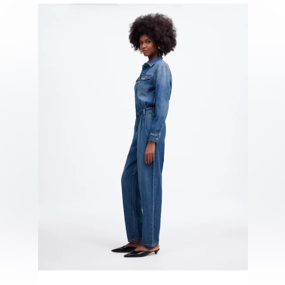 Madewell Blue Denim Women Jeans Overalls - Picture 4 of 12